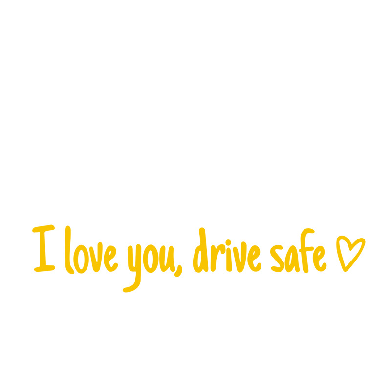 💖 „I Love You Drive Safe“ 🚗 Auto-Rückspiegel-Aufkleber 🔙