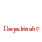 💖 „I Love You Drive Safe“ 🚗 Auto-Rückspiegel-Aufkleber 🔙