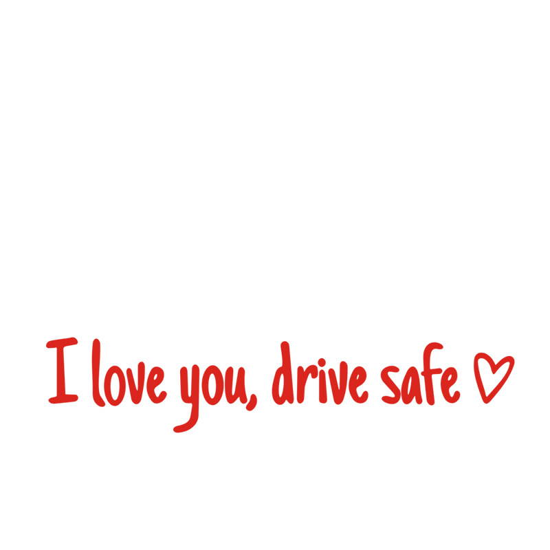 💖 „I Love You Drive Safe“ 🚗 Auto-Rückspiegel-Aufkleber 🔙