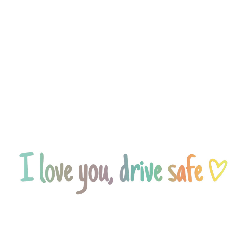 💖 „I Love You Drive Safe“ 🚗 Auto-Rückspiegel-Aufkleber 🔙