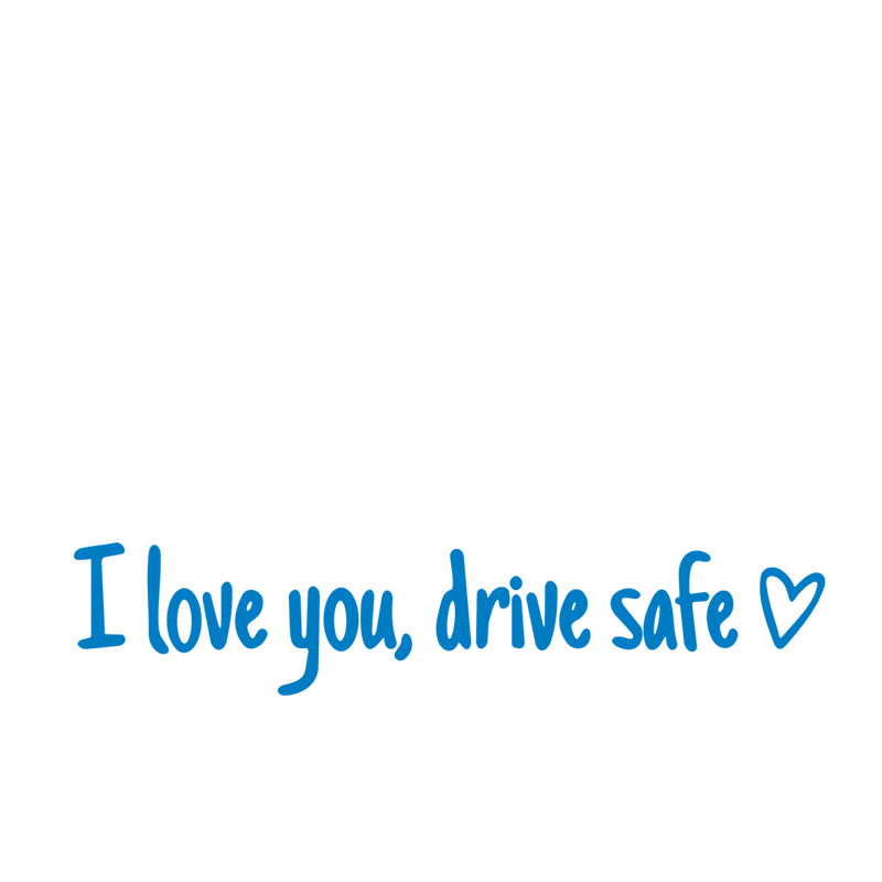 💖 „I Love You Drive Safe“ 🚗 Auto-Rückspiegel-Aufkleber 🔙