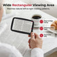 📢📢50 % Rabatt!! 🔍✨ Tragbare rechteckige Lupe mit LED-Beleuchtung📚