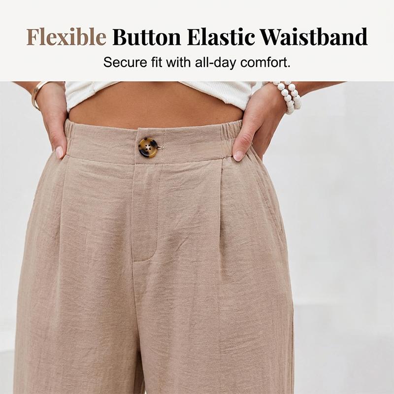 🔥🔥 2026 NEU 🥳🌸 Damen-Freizeithose mit hohem Bund und weitem Bein