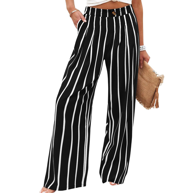 🔥🔥 2026 NEU 🥳🌸 Damen-Freizeithose mit hohem Bund und weitem Bein