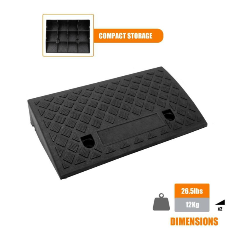 🚗50 % Rabatt!!✨Leichte tragbare Bordsteinrampe für Einfahrten – rutschfest & stabil – ideal für Autos, Rollstühle & Roller🔥