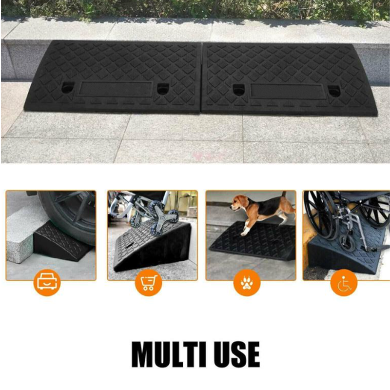 🚗50 % Rabatt!!✨Leichte tragbare Bordsteinrampe für Einfahrten – rutschfest & stabil – ideal für Autos, Rollstühle & Roller🔥
