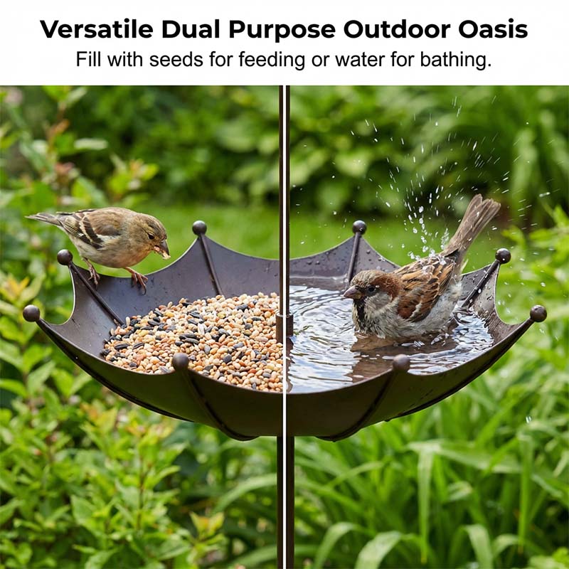 🔥 2026 TOP SELLER NEUHEIT! – 🐦Hängendes Futter- und Trinkhaus in Regenschirmform für Vögel