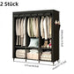 📢📢50 % Rabatt!!⏰💎Einfach zu montierender Kleiderschrank aus Vliesstoff 🧥🪑