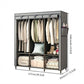 📢📢50 % Rabatt!!⏰💎Einfach zu montierender Kleiderschrank aus Vliesstoff 🧥🪑