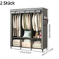 📢📢50 % Rabatt!!⏰💎Einfach zu montierender Kleiderschrank aus Vliesstoff 🧥🪑