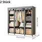 📢📢50 % Rabatt!!⏰💎Einfach zu montierender Kleiderschrank aus Vliesstoff 🧥🪑