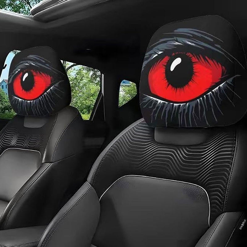 ⏳Zeitlich begrenztes Angebot: 50 % Rabatt⏰ Gruseliger roter Augen-Autokopfstützenbezug👁️‍🗨️🚗