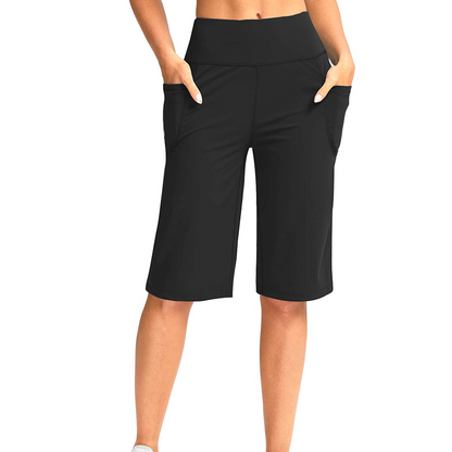 ⏰Letzter Tag im Angebot: 50 % Rabatt! 🔥👖 Damen-Yoga-Shorts mit hohem Bund und Taschen