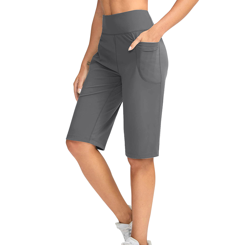 ⏰Letzter Tag im Angebot: 50 % Rabatt! 🔥👖 Damen-Yoga-Shorts mit hohem Bund und Taschen