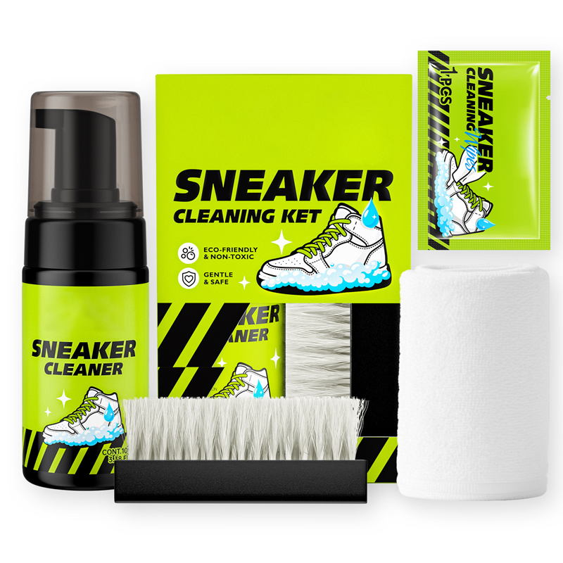 🔥50 % Rabatt!!👟 Wasserfreies Schaumreinigungs-Set für Sneaker – einfache Reinigung für frische und saubere Schuhe ✨🏆