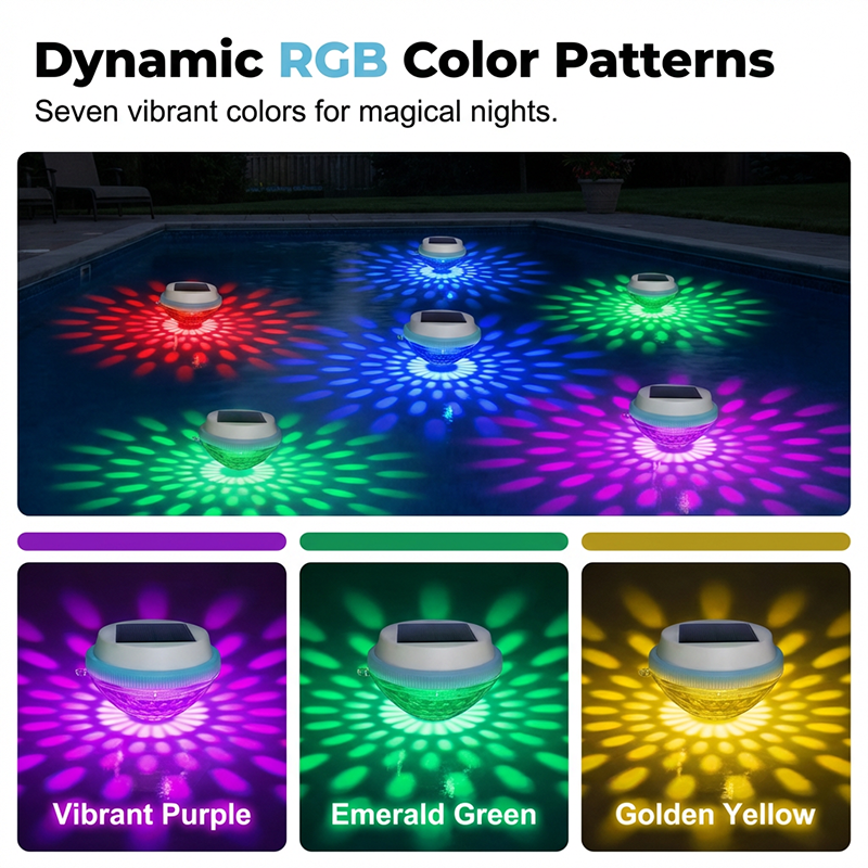 🔥🎁 2+1 GRATIS!! 💡✨Schwimmende LED-Poolleuchte mit Solarenergie🌊