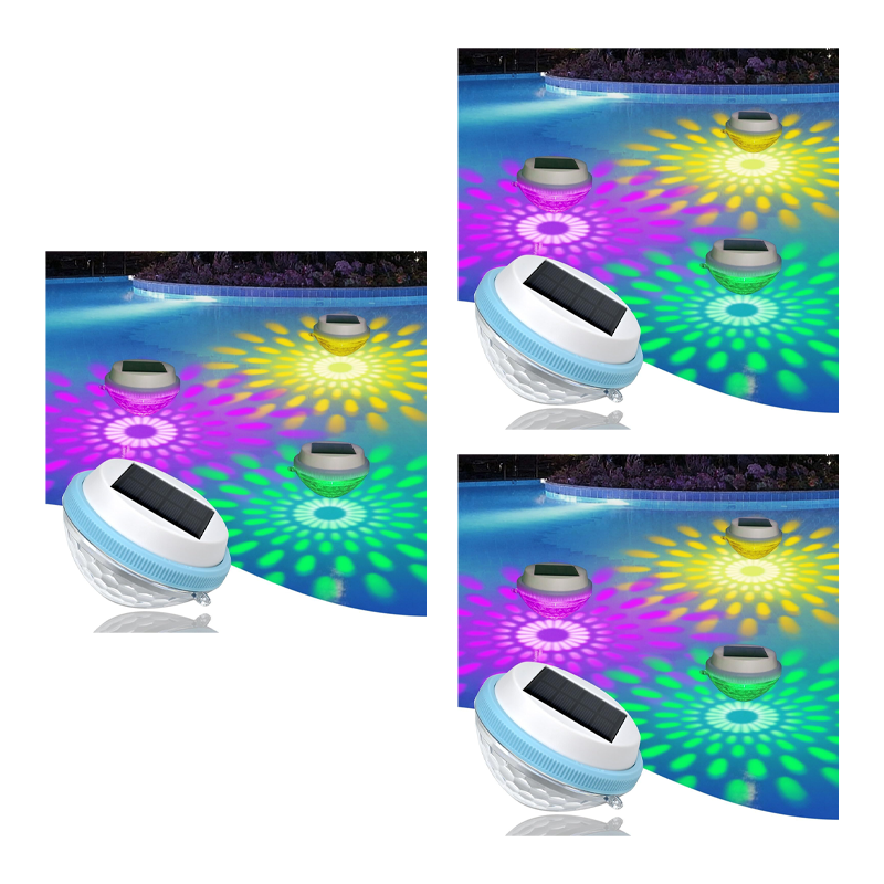 🔥🎁 2+1 GRATIS!! 💡✨Schwimmende LED-Poolleuchte mit Solarenergie🌊