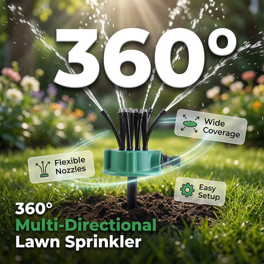 📢📢50 % Rabatt!! ⏰🎁 2+1 GRATIS!! 🌿💦Präzisions-Gartensprenger mit 360°-Abdeckung💚