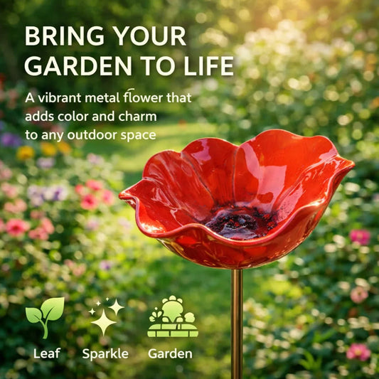 💖🎁Muttertagsgeschenke 2026 – 50 % Rabatt – 🎁Handgefertigter Blumenstecker aus Metall für den Garten 🐦