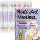 📢📢50 % Rabatt!!🥳💅Nagelkunst-Stift-Set mit zwei Spitzen