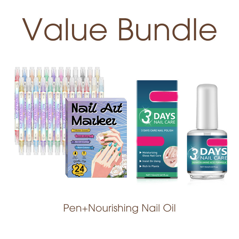 📢📢50 % Rabatt!!🥳💅Nagelkunst-Stift-Set mit zwei Spitzen