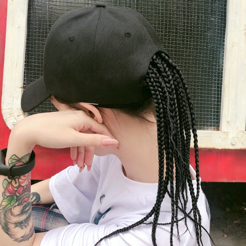 🧢Baseballcap mit integrierten Zöpfen - 2-in-1 Perückenmütze & Realistischer Zopf-Look