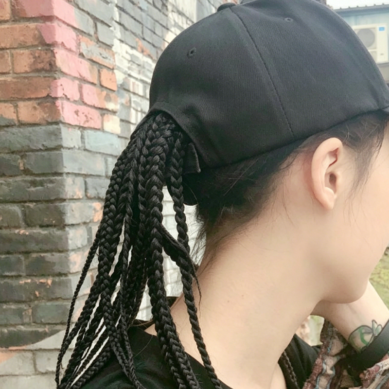 🧢Baseballcap mit integrierten Zöpfen - 2-in-1 Perückenmütze & Realistischer Zopf-Look
