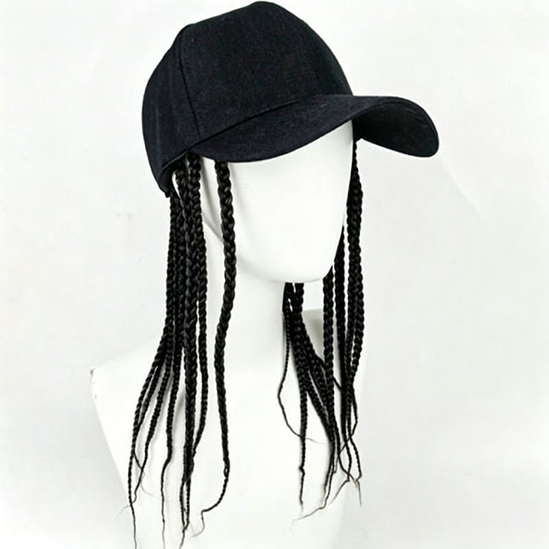 🧢Baseballcap mit integrierten Zöpfen - 2-in-1 Perückenmütze & Realistischer Zopf-Look