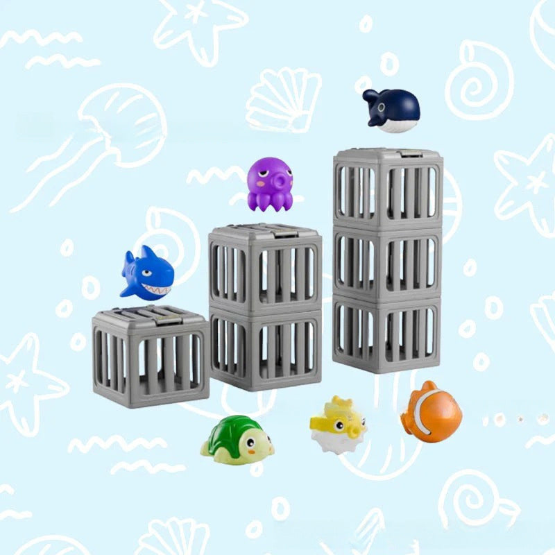 🔥🎁 2+1 GRATIS!! 🥳💞 50K+ VERKAUFT! ⚡🌊Sommer-Poolspielzeug für Kinder – Tauchtier & Käfig-Set🏊‍♂️🦀