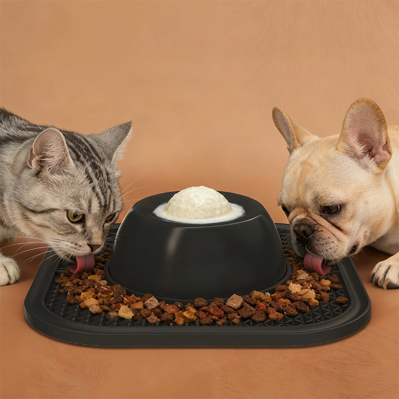 📢📢50 % Rabatt!! 🥳🐾🍽️ Kombinierter Futternapf mit rutschfester Leckunterlage für Hunde – verlangsamt die Nahrungsaufnahme, beugt Blähungen vor, mindert Stress und fördert die geistige Auslastung 🧠