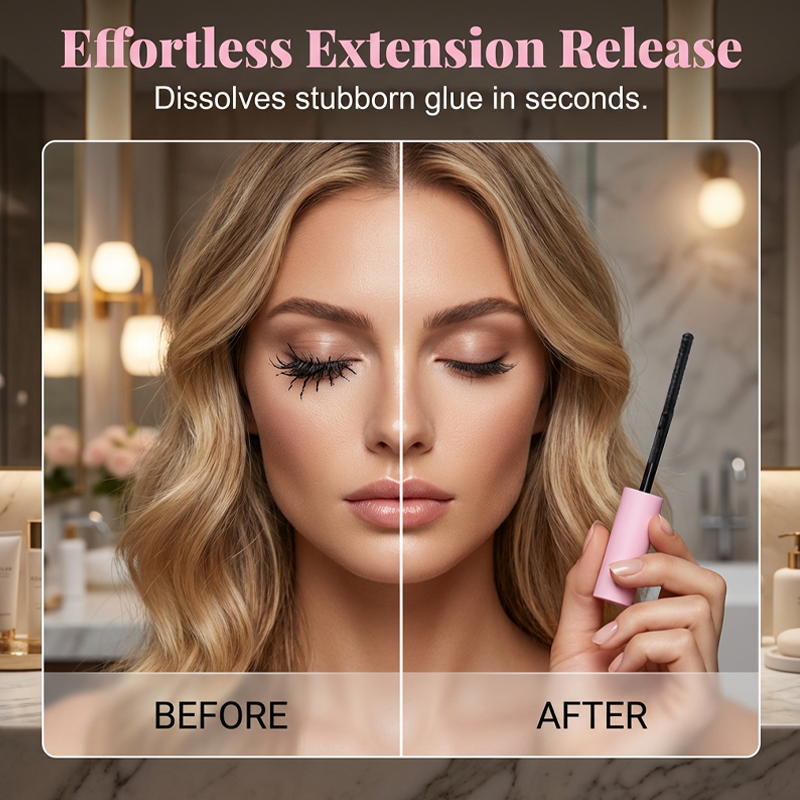 🔥🎁 1+1 GRATIS!! 🥳💞 50K+ VERKAUFT! ⚡👁️Schnell wirkender Wimpernkleberentferner mit Präzisionsapplikator💧🌸