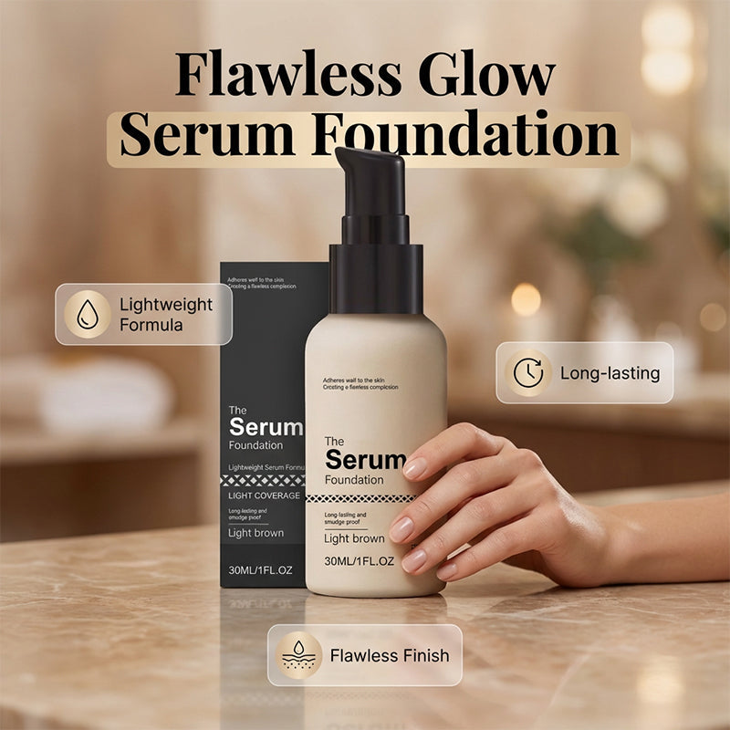 🔥🎁 2+1 GRATIS!! 🥳💞 50K+ VERKAUFT! ⚡✨💧Leichte Serum-Foundation mit hoher Deckkraft，ganz einfach für einen makellosen, natürlichen Teint🌸💚