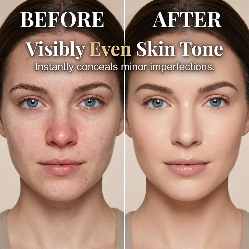 🔥🎁 2+1 GRATIS!! 🥳💞 50K+ VERKAUFT! ⚡✨💧Leichte Serum-Foundation mit hoher Deckkraft，ganz einfach für einen makellosen, natürlichen Teint🌸💚