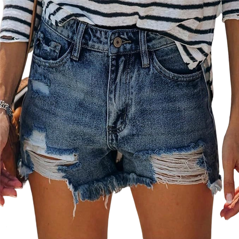 🔥🔥 2026 NEU 🥳💞 50K+ VERKAUFT! ⚡👖Vintage-Jeansshorts im Used-Look