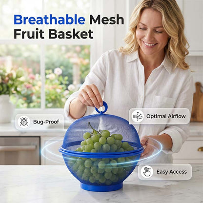 📢📢50 % Rabatt!! 🥳💞 50K+ VERKAUFT! ⚡✨Zweifunktions-Obstkorb mit Deckel，Aufbewahren，Abtropfen & Dekoration in einem🍎🥬