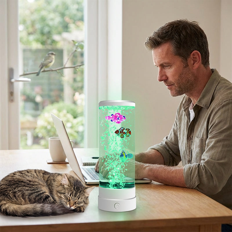 📢📢50 % Rabatt!! ✨🐟 LED-Blasen-Aquariumlampe für Fische – Schafft eine beruhigende Unterwasseratmosphäre💧