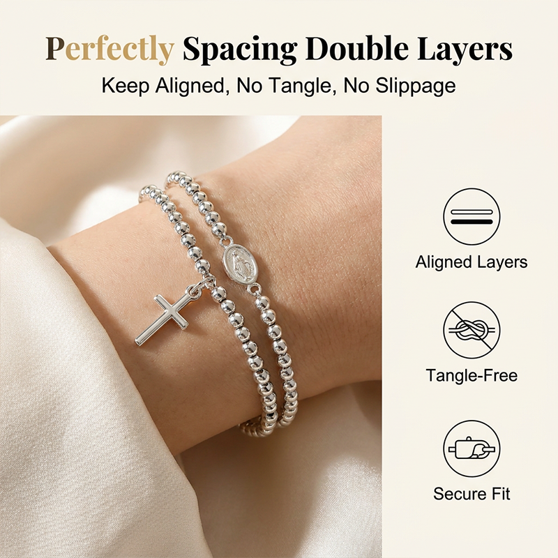 🌷💝Muttertag Bestseller 🎁💐50 % Rabatt!! 🥳💞Modisches Gebetsperlenarmband