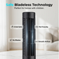 📢📢50 % Rabatt!! 🥳🏠 Wiederaufladbarer USB-Turmventilator ohne Rotorblätter – 3 Geschwindigkeitsstufen, schnelle Kühlung, sicheres Design ohne Rotorblätter, extrem leise 🔇🌿