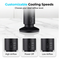 📢📢50 % Rabatt!! 🥳🏠 Wiederaufladbarer USB-Turmventilator ohne Rotorblätter – 3 Geschwindigkeitsstufen, schnelle Kühlung, sicheres Design ohne Rotorblätter, extrem leise 🔇🌿