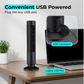 📢📢50 % Rabatt!! 🥳🏠 Wiederaufladbarer USB-Turmventilator ohne Rotorblätter – 3 Geschwindigkeitsstufen, schnelle Kühlung, sicheres Design ohne Rotorblätter, extrem leise 🔇🌿