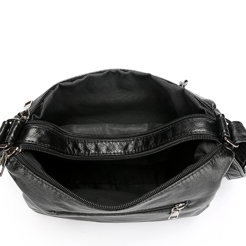 Damen Crossbody-Tasche aus weichem PU-Leder – mit mehreren Fächern – leicht, praktisch & vielseitig – ideal für Alltag & Reisen👜✨