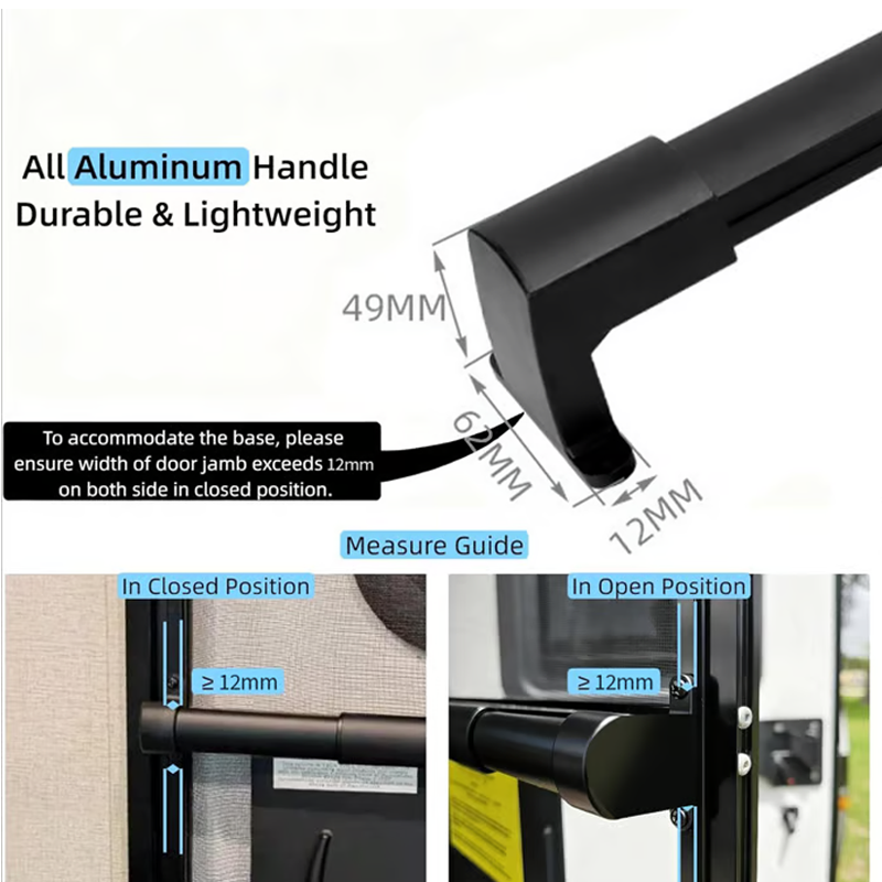 📢📢50 % Rabatt!! ⏰🚐 Türgriffstange aus Aluminium für Wohnmobil-Fliegengittertüren