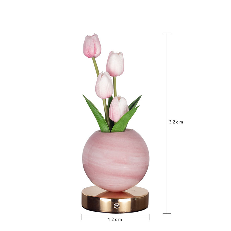 🌷 Elegante Tulpenstrauß-Lampe – Romantisches Nachtlicht für eine warme Wohnatmosphäre