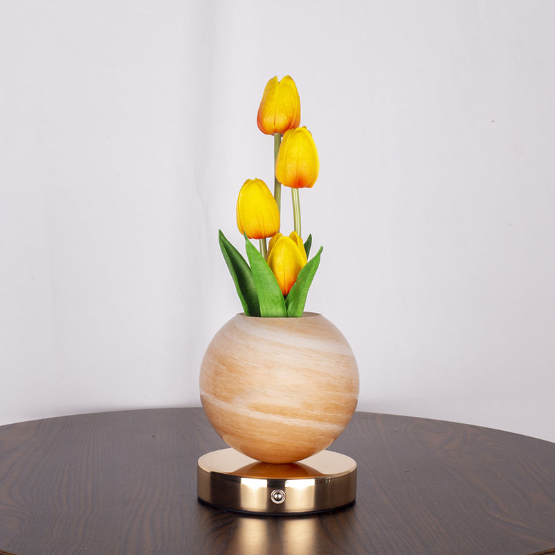 🌷 Elegante Tulpenstrauß-Lampe – Romantisches Nachtlicht für eine warme Wohnatmosphäre