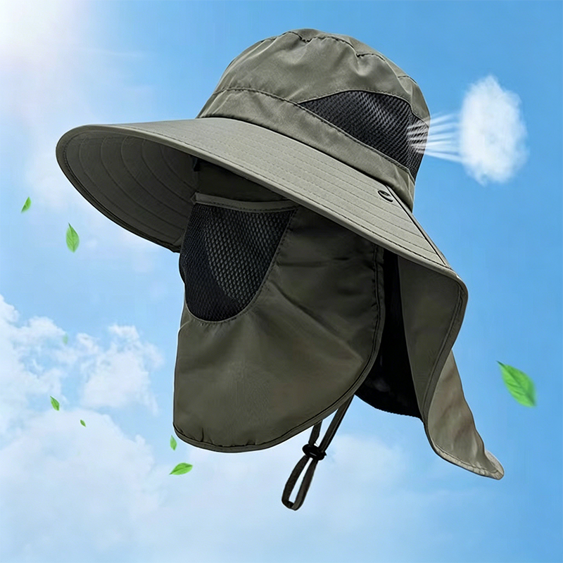 📢📢 50 % Rabatt!! 🥳 Neuheit 2026 👒☀️ Sonnenhut mit breiter Krempe & Nackenschutz-Cape – atmungsaktiv mit UV-Schutz 🏕️ perfekt für Gartenarbeit, Strand, Angeln, Golf, Wandern und heiße Sommertage 💚