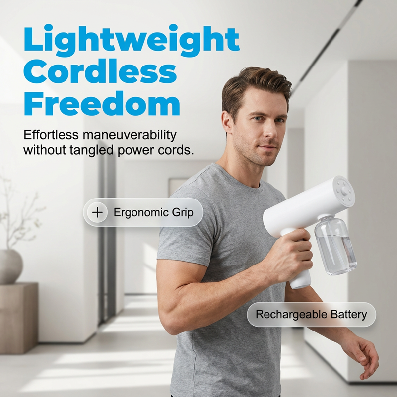 🔫 Blitzangebot: 50 % Rabatt! Kabellose Nano-Desinfektionspistole – Sterilisation mit blauem Licht & 3 einstellbare Stufen ⚡🧴