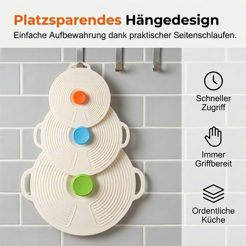 📢📢50 % Rabatt!!🥳🌍💚Lebensmittelechte wiederverwendbare Silikondeckel – Frischhalten & stark haftend