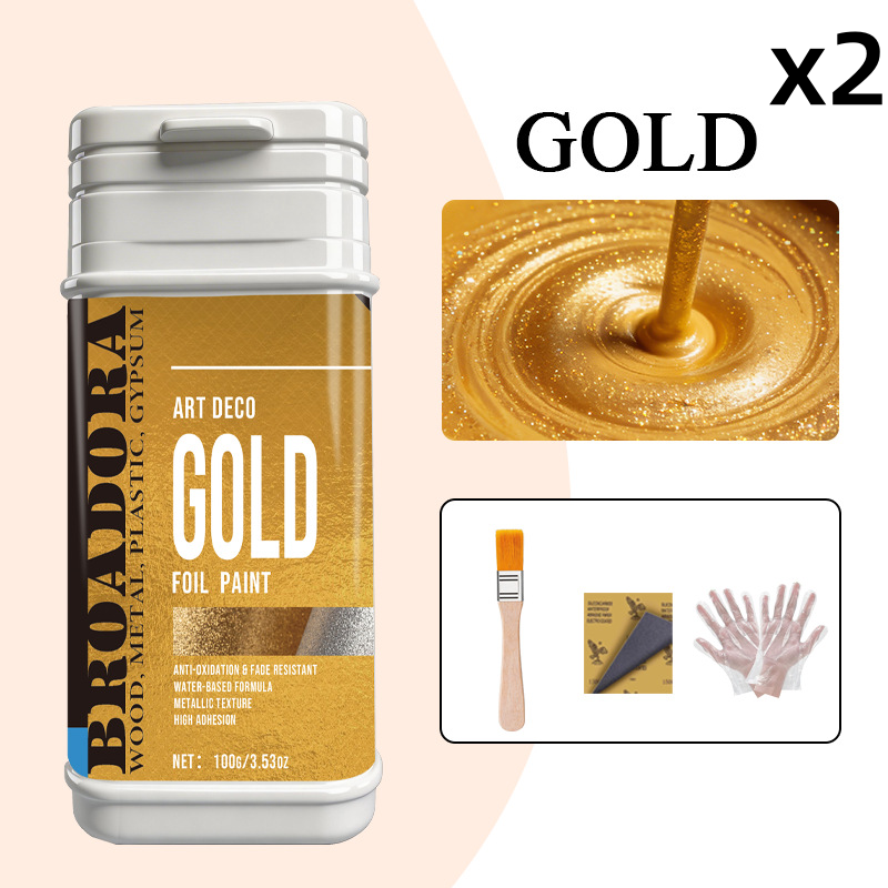 Hochhaftende Goldfolienfarbe für verschiedene Oberflächen
