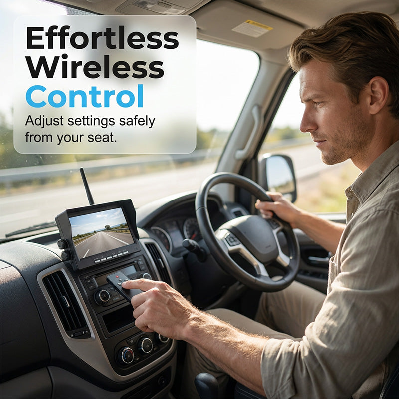 📹 50 % Rabatt! 🥳Über 50.000 verkauft!🚛🛡️7-Zoll Rückfahrkamera Set mit Monitor – Kabellos für LKW, Bus & Traktor 🚛 Klare Rückansicht