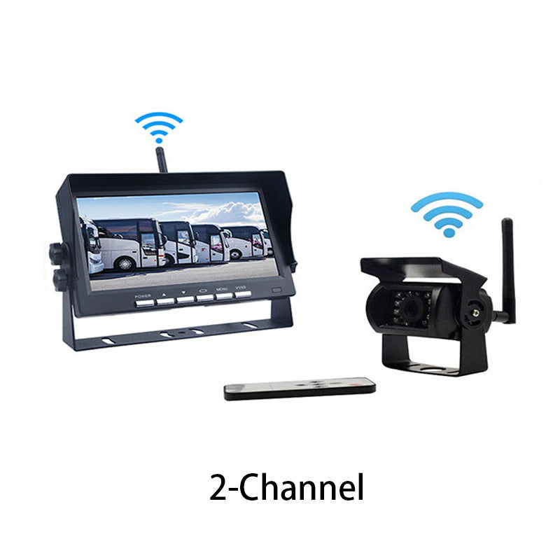📹 50 % Rabatt! 🥳Über 50.000 verkauft!🚛🛡️7-Zoll Rückfahrkamera Set mit Monitor – Kabellos für LKW, Bus & Traktor 🚛 Klare Rückansicht